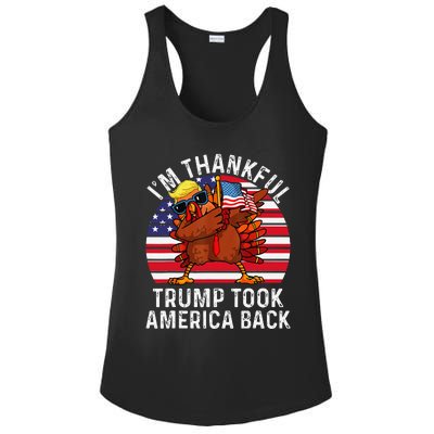 Winner IM Thankful Trump Won Took America Back Thanksgiving Ladies PosiCharge Competitor Racerback Tank