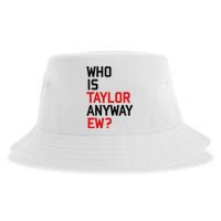 Who Is Taylor Anyway Ew Girl Taylor First Name Groovy 80S Sustainable Bucket Hat