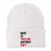 Who Is Taylor Anyway Ew Girl Taylor First Name Groovy 80S Knit Cap Winter Beanie