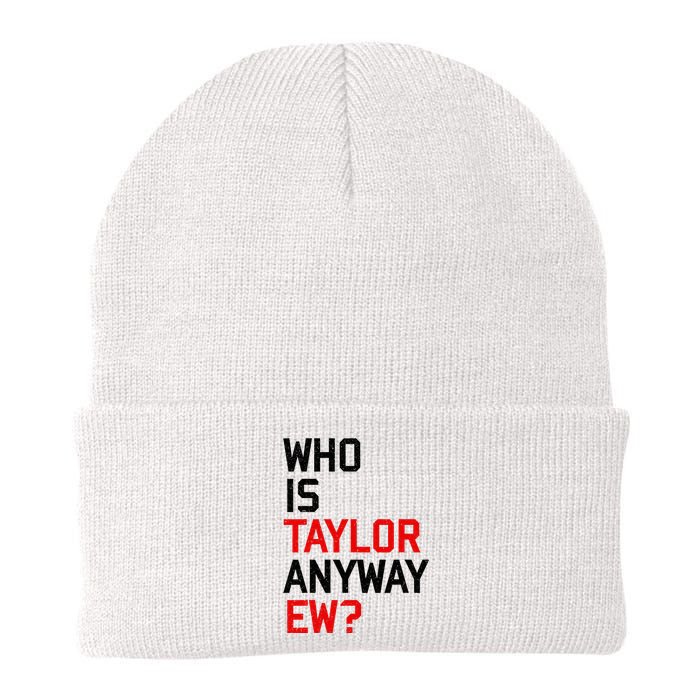 Who Is Taylor Anyway Ew Girl Taylor First Name Groovy 80S Knit Cap Winter Beanie