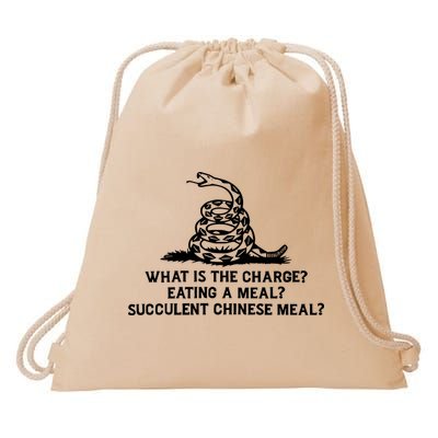 What Is The Charge Eating A Meal A Succulent Chinese Meal Drawstring Bag