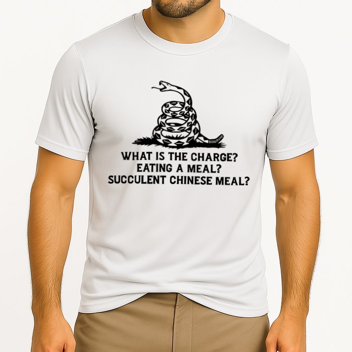 What Is The Charge Eating A Meal A Succulent Chinese Meal Cooling Performance Crew T-Shirt