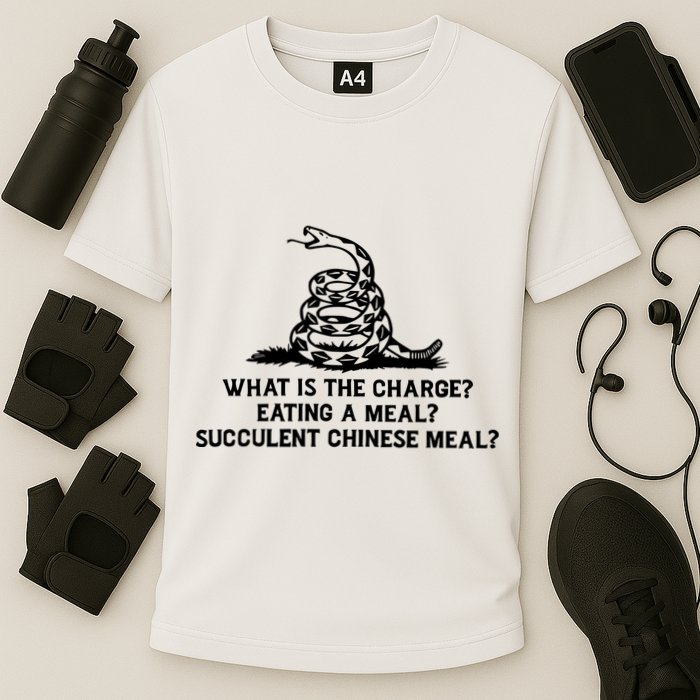 What Is The Charge Eating A Meal A Succulent Chinese Meal Cooling Performance Crew T-Shirt