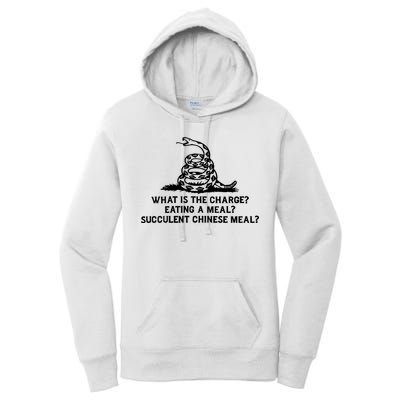 What Is The Charge Eating A Meal A Succulent Chinese Meal Women's Pullover Hoodie
