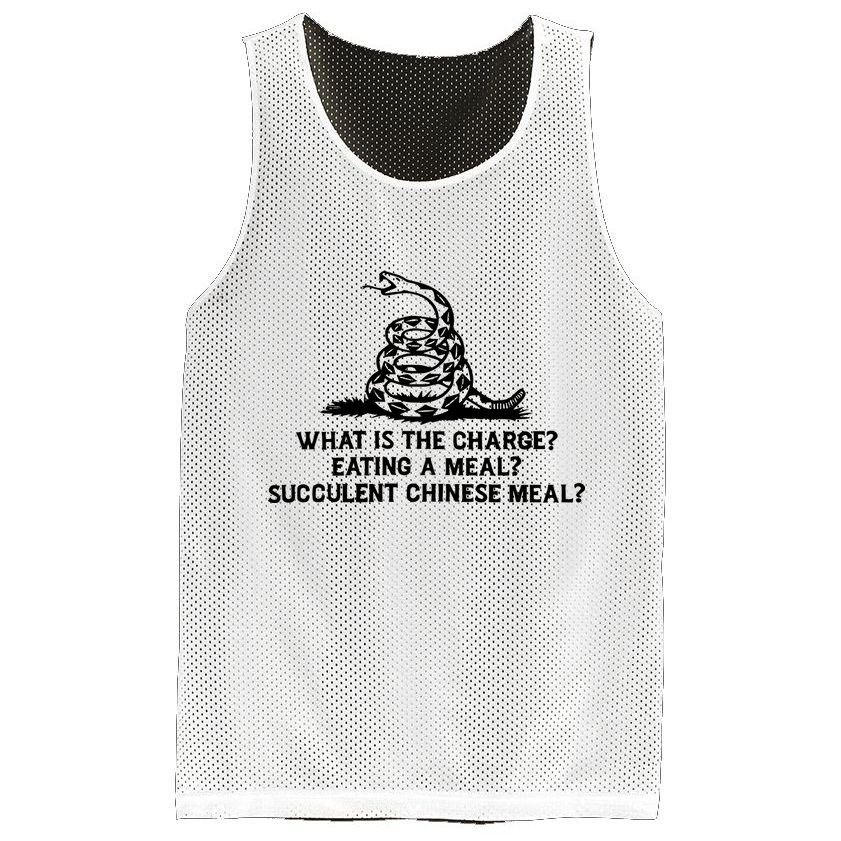 What Is The Charge Eating A Meal A Succulent Chinese Meal Mesh Reversible Basketball Jersey Tank