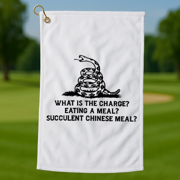What Is The Charge Eating A Meal A Succulent Chinese Meal Golf Towel