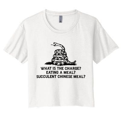 What Is The Charge Eating A Meal A Succulent Chinese Meal Crop Top