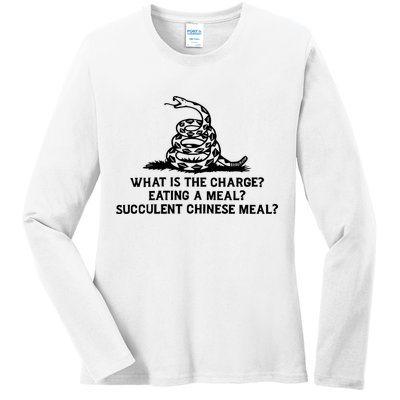 What Is The Charge Eating A Meal A Succulent Chinese Meal Ladies Long Sleeve Shirt
