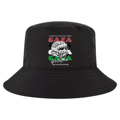 Woman In Traditional Palestinian Scarf Cool Comfort Performance Bucket Hat