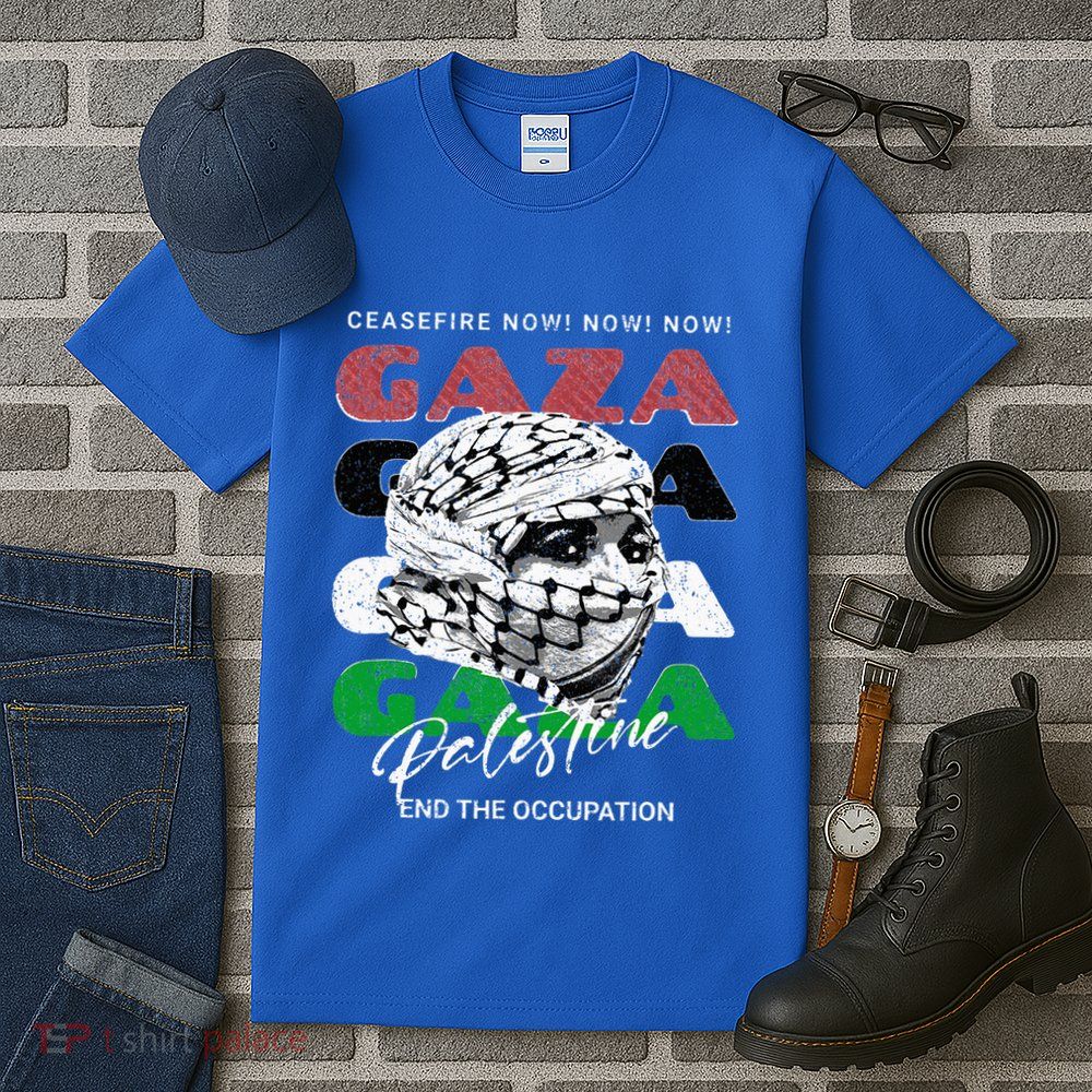 Woman In Traditional Palestinian Scarf Tall T-Shirt