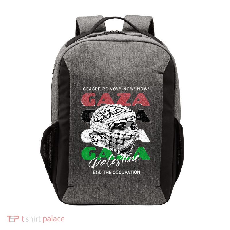 Woman In Traditional Palestinian Scarf Vector Backpack