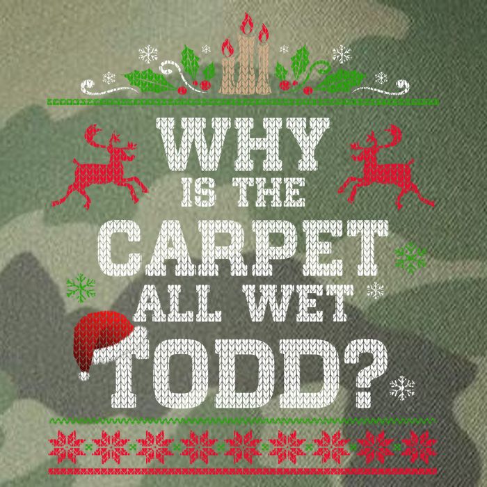 Why Is The Carpet All Wet Todd Funny Ugly Christmas Legacy Tie Dye Trucker Hat