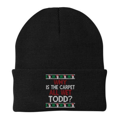 Why Is The Carpet All Wet Todd? Couples Matching Christmas Beanie