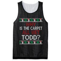 Why Is The Carpet All Wet Todd? Couples Matching Christmas Mesh Reversible Basketball Jersey Tank