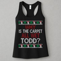 Why Is The Carpet All Wet Todd? Couples Matching Christmas Womens Tank Top