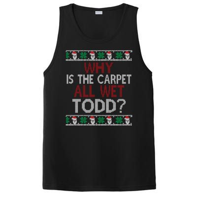 Why Is The Carpet All Wet Todd? Couples Matching Christmas PosiCharge Competitor Tank