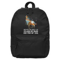 Wolf Into The Forest I Go To Lose My Mind And Find My Soul 16 in Basic Backpack