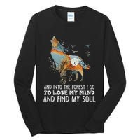 Wolf Into The Forest I Go To Lose My Mind And Find My Soul Tall Long Sleeve T-Shirt
