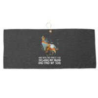 Wolf Into The Forest I Go To Lose My Mind And Find My Soul Large Microfiber Waffle Golf Towel
