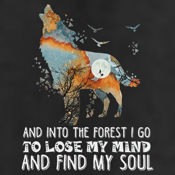 Wolf Into The Forest I Go To Lose My Mind And Find My Soul Microfiber Hand Towel