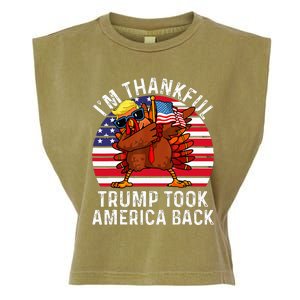 Winner IM Thankful Trump Won Took America Back Thanksgiving Garment-Dyed Women's Muscle Tee