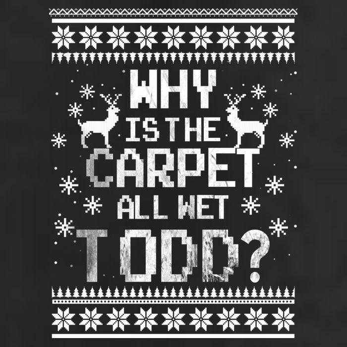 Why Is The Carpet All Wet Todd? Couples Matching Christmas 7 Panel Mesh Trucker Snapback Hat