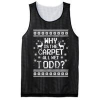 Why Is The Carpet All Wet Todd? Couples Matching Christmas Mesh Reversible Basketball Jersey Tank