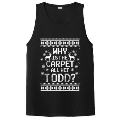 Why Is The Carpet All Wet Todd? Couples Matching Christmas PosiCharge Competitor Tank
