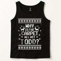 Why Is The Carpet All Wet Todd? Couples Matching Christmas Tank Top