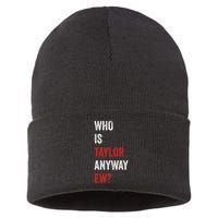 Who Is Taylor Anyway Ew Taylor Ew First Name Sustainable Knit Beanie