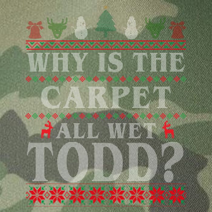 Why Is The Carpet All Wet Todd Funny Ugly Christmas Legacy Tie Dye Trucker Hat