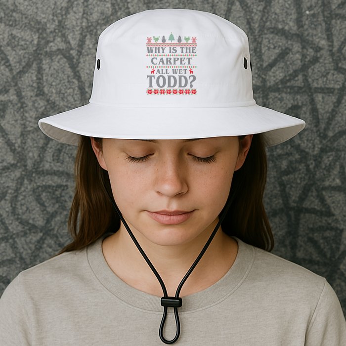 Why Is The Carpet All Wet Todd Funny Ugly Christmas Legacy Cool Fit Booney Bucket Hat