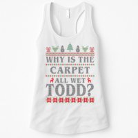 Why Is The Carpet All Wet Todd Funny Ugly Christmas Womens Tank Top