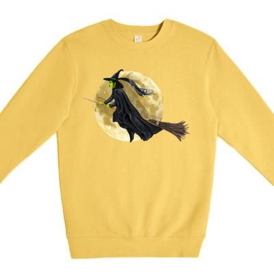 Witch and The Moon Premium Crewneck Sweatshirt