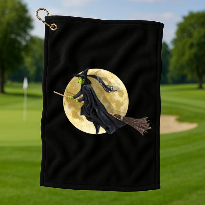 Witch and The Moon Golf Towel