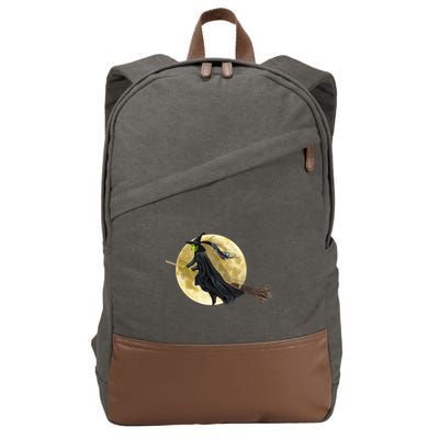 Witch and The Moon Cotton Canvas Backpack