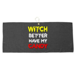 Witch Better Have My Candy Large Microfiber Waffle Golf Towel