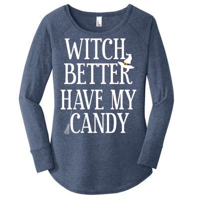 Witch Better Have My Candy Halloween Women's Perfect Tri Tunic Long Sleeve Shirt