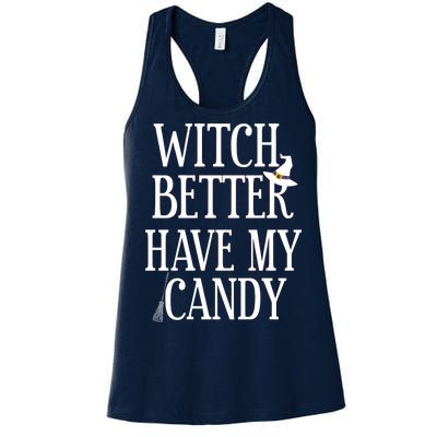 Witch Better Have My Candy Halloween Women's Racerback Tank