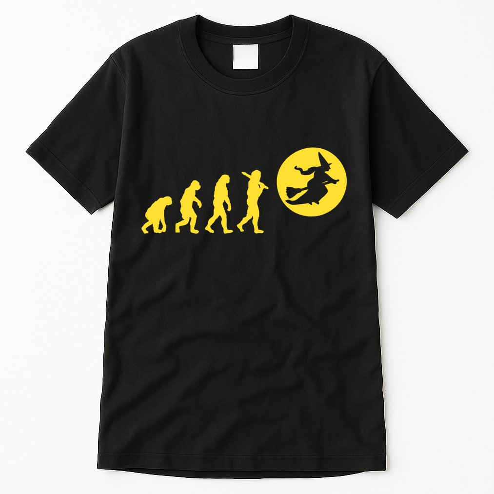 Witch Evolution Funny Halloween Tall T-Shirt