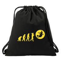 Witch Evolution Funny Halloween Drawstring Bag