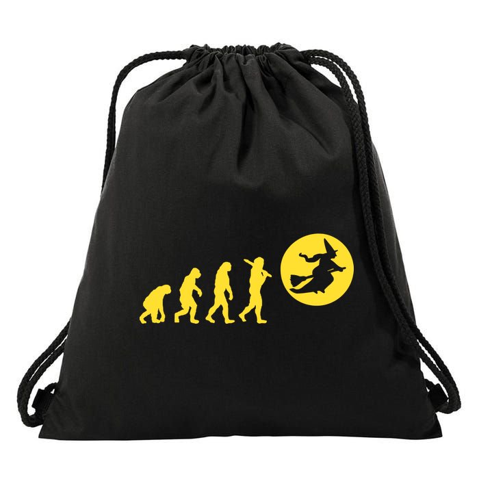 Witch Evolution Funny Halloween Drawstring Bag