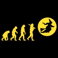 Witch Evolution Funny Halloween Drawstring Bag