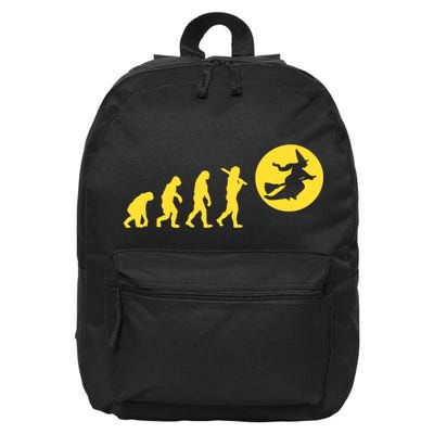 Witch Evolution Funny Halloween 16 in Basic Backpack