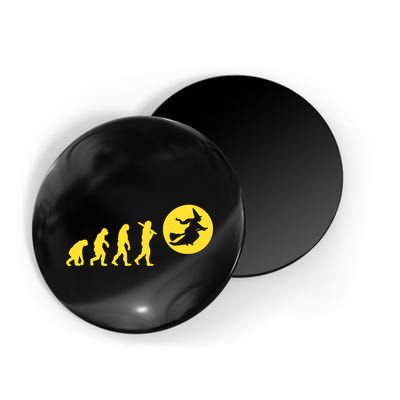 Witch Evolution Funny Halloween Magnet