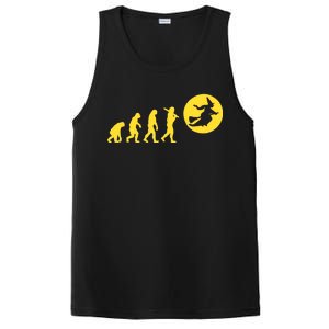 Witch Evolution Funny Halloween PosiCharge Competitor Tank