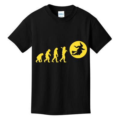 Witch Evolution Funny Halloween Kids T-Shirt