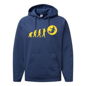 Witch Evolution Funny Halloween Performance Fleece Hoodie