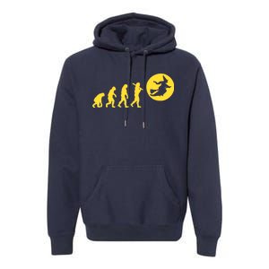 Witch Evolution Funny Halloween Premium Hoodie