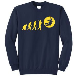 Witch Evolution Funny Halloween Tall Sweatshirt